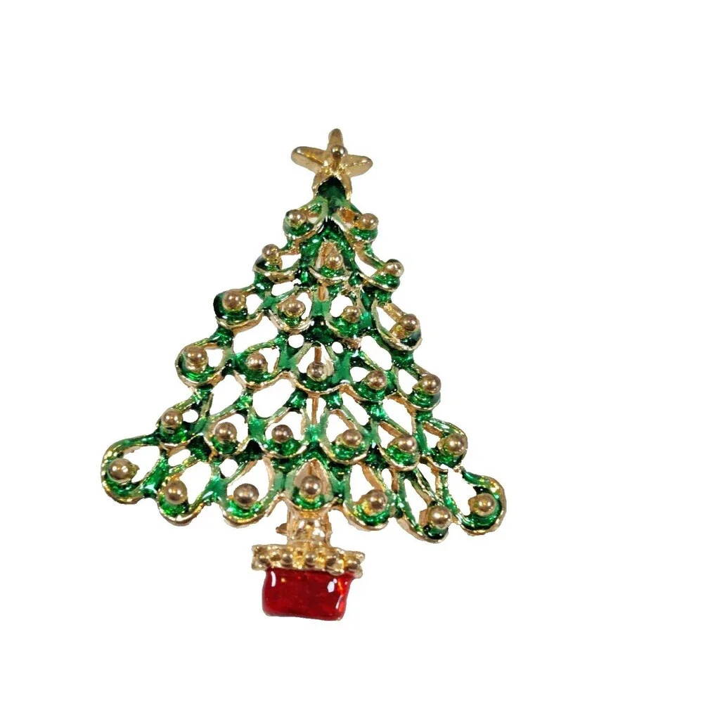 VGT Christmas Tree ~ Holiday Brooch - 1.75
